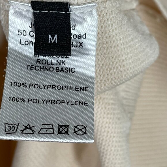 NWOT JOSEPH London Techno Basic Cream Turtleneck Sweater Women's Medium Luxury - Picture 9 of 11